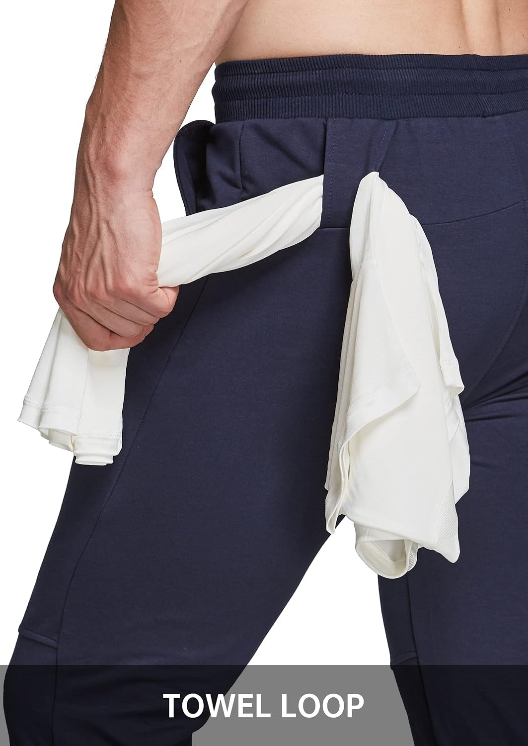Men'S Jogger Sweatpants Tapered Workout Pants Slim Fit Mens Gym Jogger Pants with Zipper Pockets