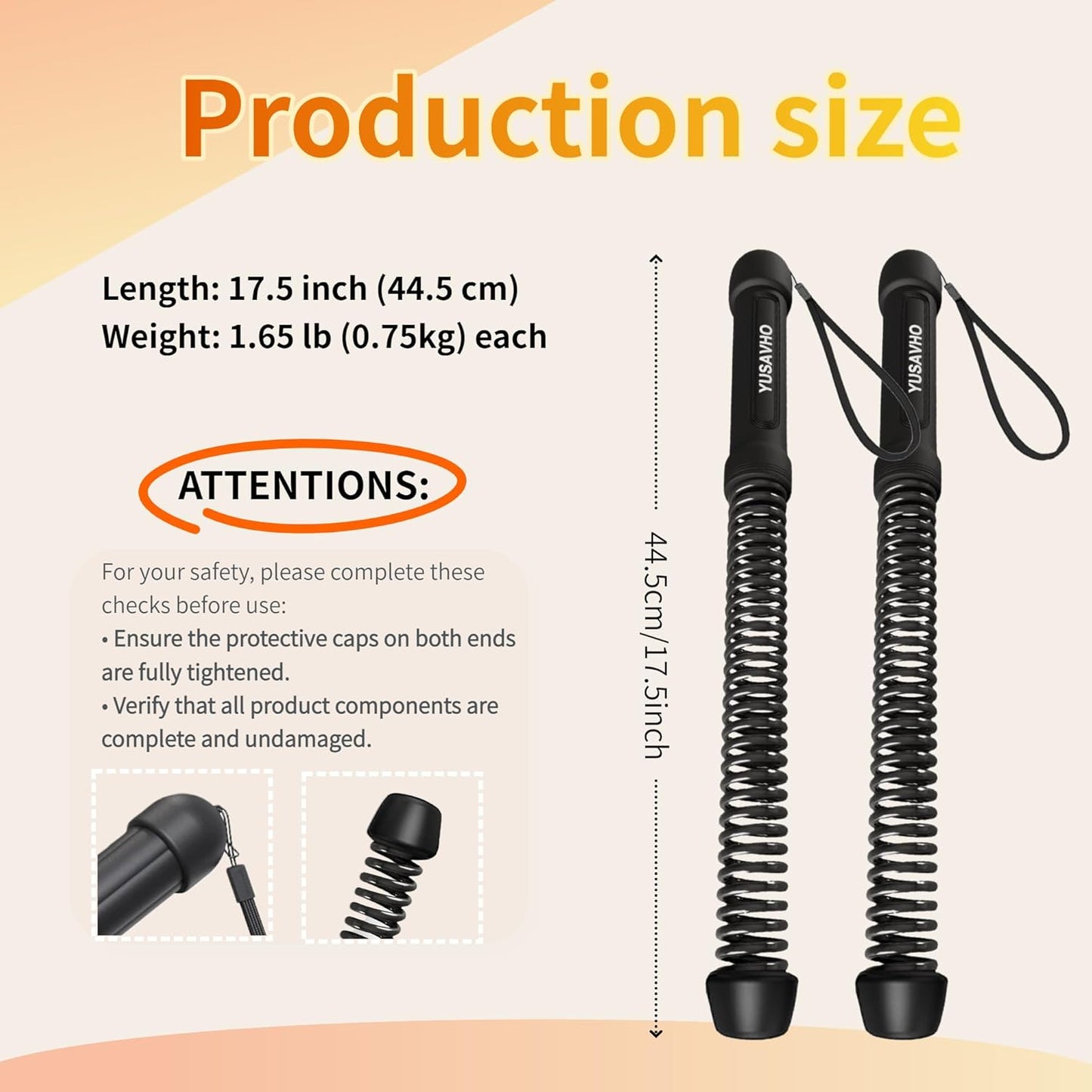 Ropeless Battle Ropes for Home Gym-Portable Cordless Training Rope Fitness Equipment for Men&Women,Weighted Workout Gear for Upper Body Cardio,Low-Impact Exercise Ropes for Small Spaces (Black)