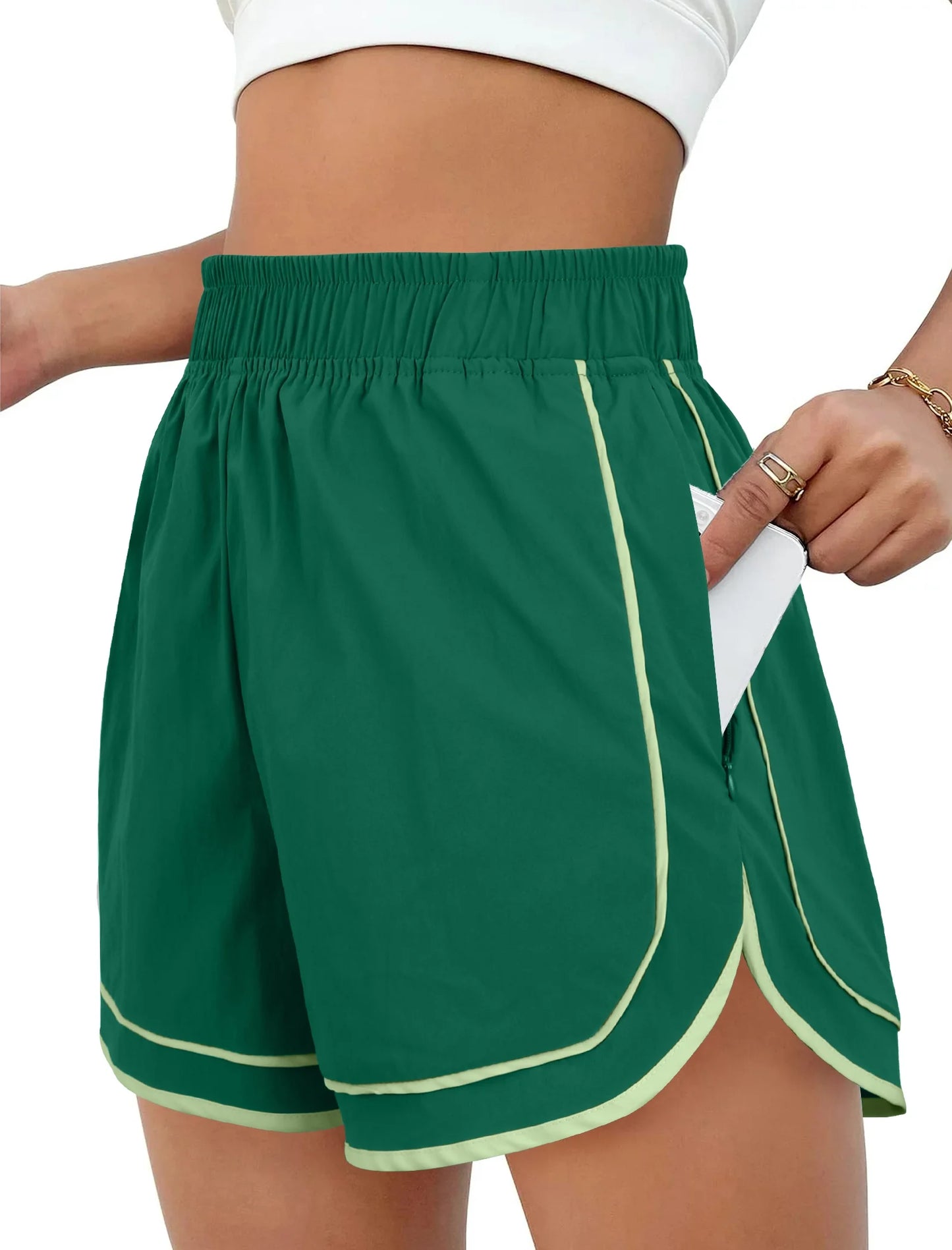 Womens Athletic Shorts Lightweight Shorts for Women Quick Dry Workout Shorts with Pocket