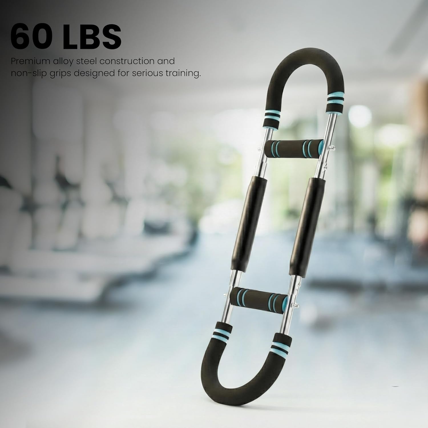 Arm Twister Trainer & Chest Expander for Men and Women, Adjustable Power Twister Bar with Dual Spring Resistance (60–100 Lb), Upper Body Strength Equipment for for Home Gym Workouts