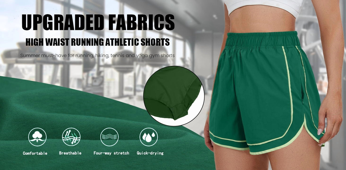 Womens Athletic Shorts Lightweight Shorts for Women Quick Dry Workout Shorts with Pocket
