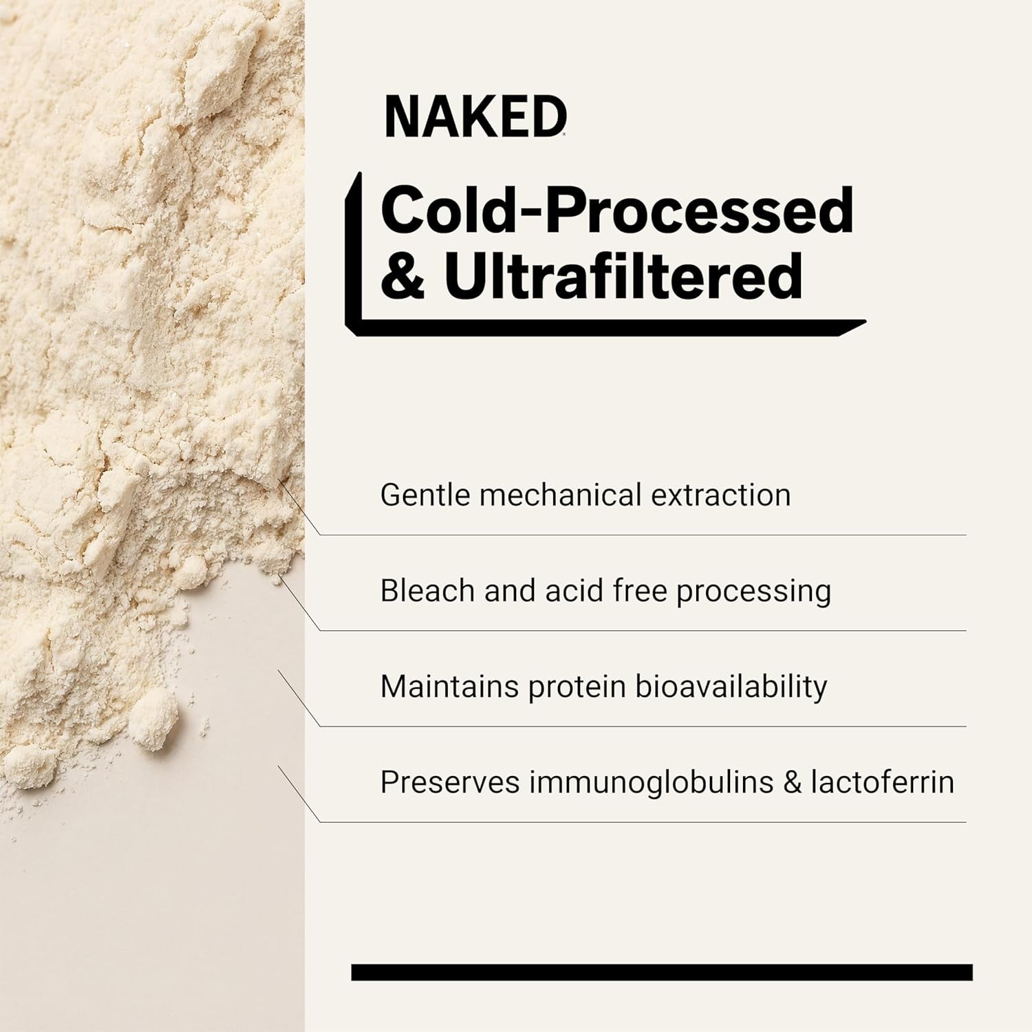 Whey 2LB 100% Grass Fed Whey Protein Powder - Only 1 Ingredient, Unflavored Whey Protein, NSF Certified, Undenatured, Gluten Free, Soy Free, No Gmos, No Preservatives